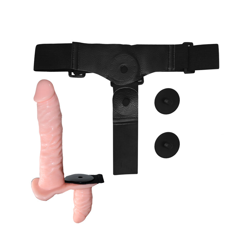 Ultra Double Head Strap On Solid Dildo