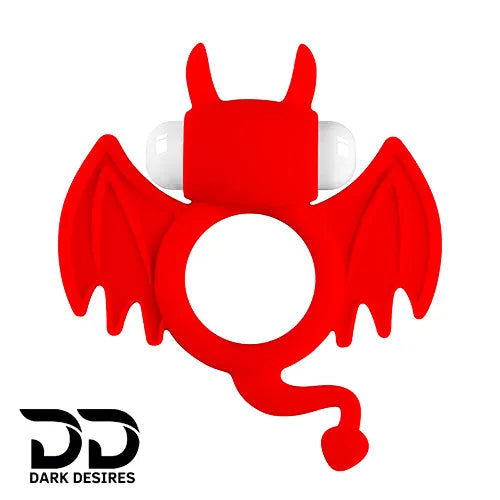Batman Silicone Vibrating Cock Ring Red Color Penis Ring Massager India By DarkDesires