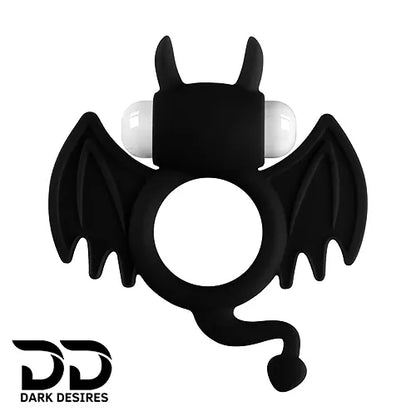 Batman Silicone Vibrating Cock Ring Black Color Penis Ring Massager India By DarkDesires