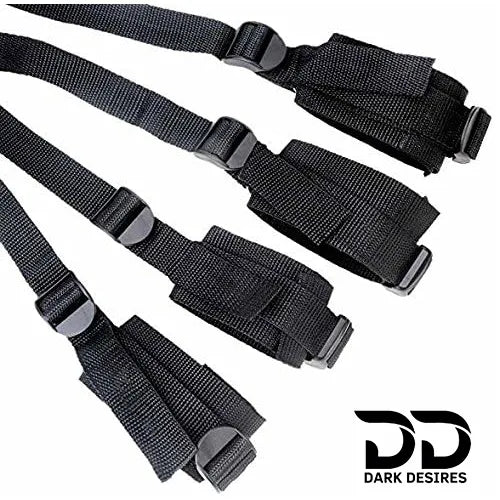couples adjustable bed restraint bondage wrist ankle cuff set India by Darkdesires