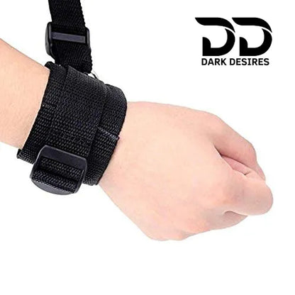couples adjustable bed restraint bondage wrist ankle cuff set India by Darkdesires