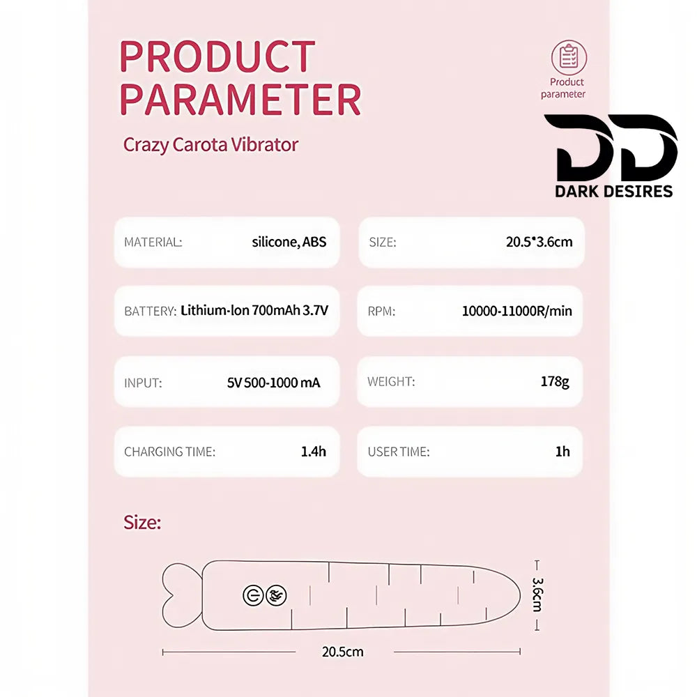 Heating Carrot Thrusting Silicone Dildo Vibrator For Women,Liquid Silicone Sex Toy Vibrator For G Spot Stimulation - Buy Carrot Dildo Vibrator thrusting Dildo Vibrator silicone Dildo Product on DarkDesires