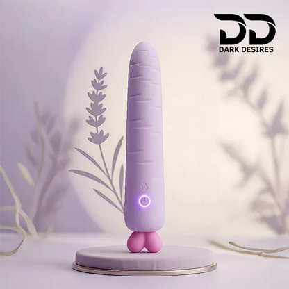 Heating Carrot Thrusting Silicone Dildo Vibrator For Women,Liquid Silicone Sex Toy Vibrator For G Spot Stimulation - Buy Carrot Dildo Vibrator thrusting Dildo Vibrator silicone Dildo Product on DarkDesires light purple color 