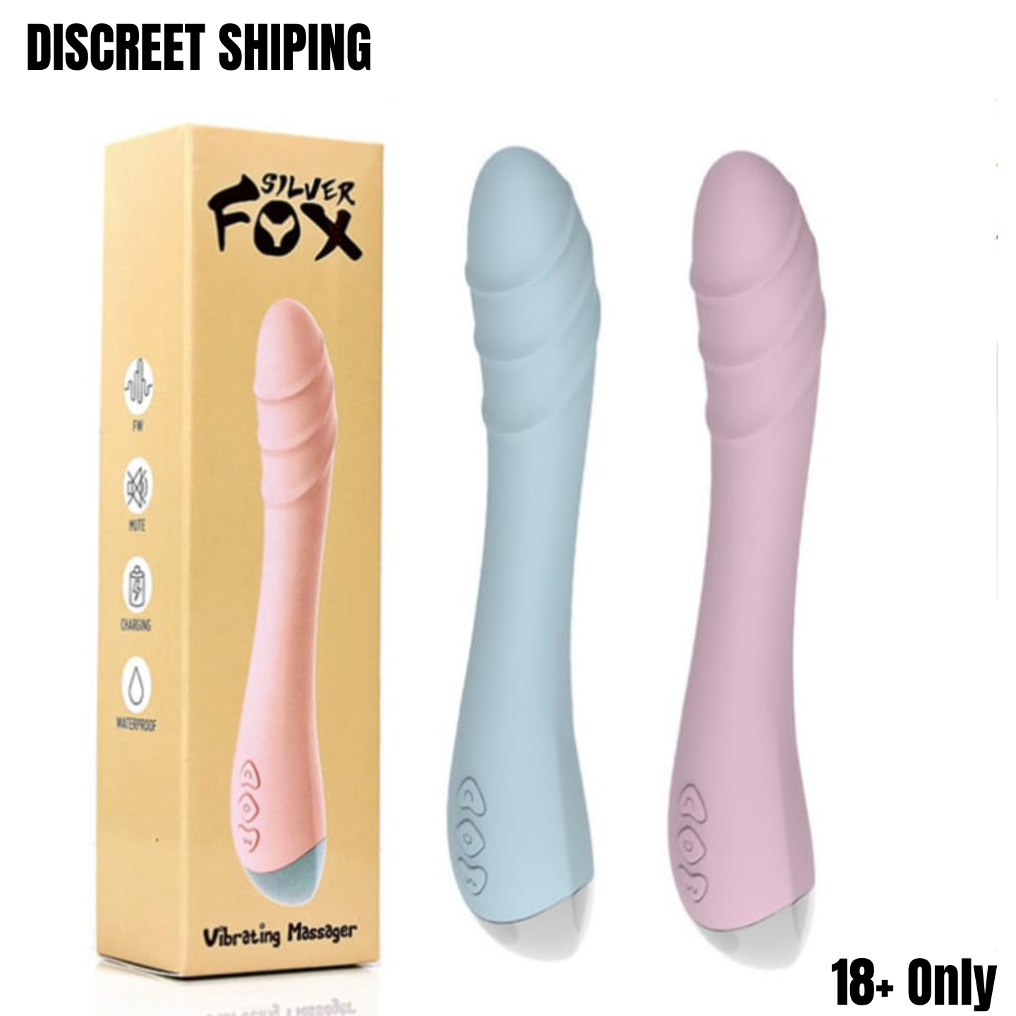 SILVER FOX G-SPOT 10 SPEED VIBRATOR MASSAGER - USB Rechargeable