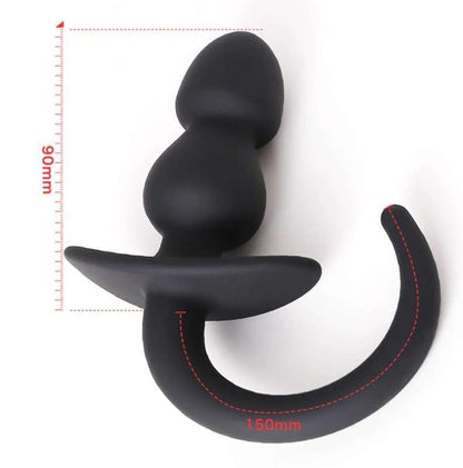 Anal Beads With Tail - Dark Desires