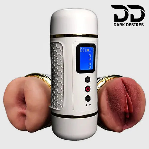Dual-Ended Automatic Vibrating Masturbator – Realistic Texture Sleeve Anus And Pussy India By darkdesires