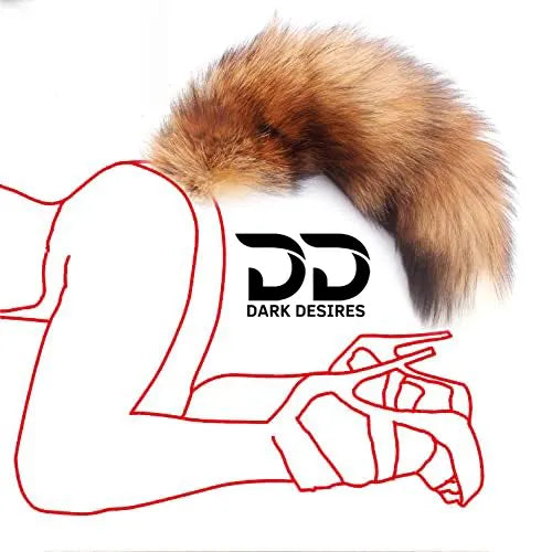 stainless steel faux fox tail anal, butt plug roleplay India by DarkDesires