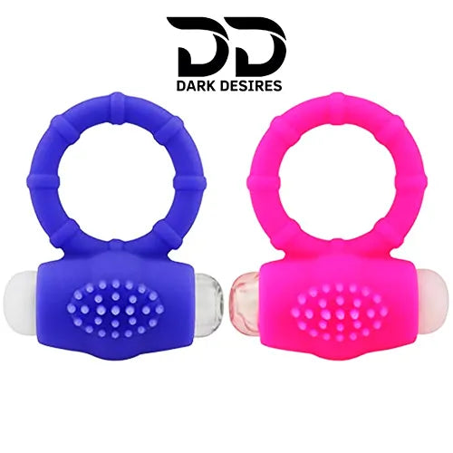 Hammer shape vibrating cock ring Blue & Pink Penis Ring India By DarkDesires