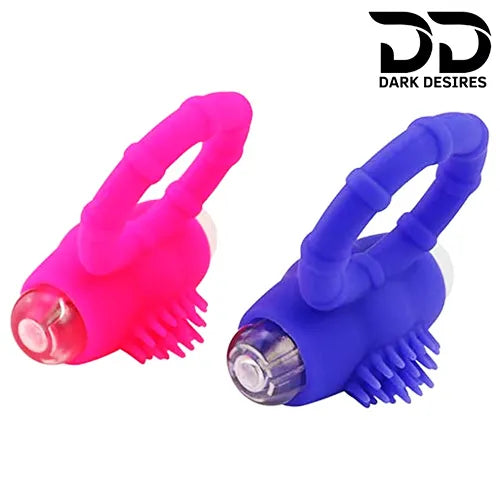 Hammer shape vibrating cock ring Blue & Pink Penis Ring India By DarkDesires