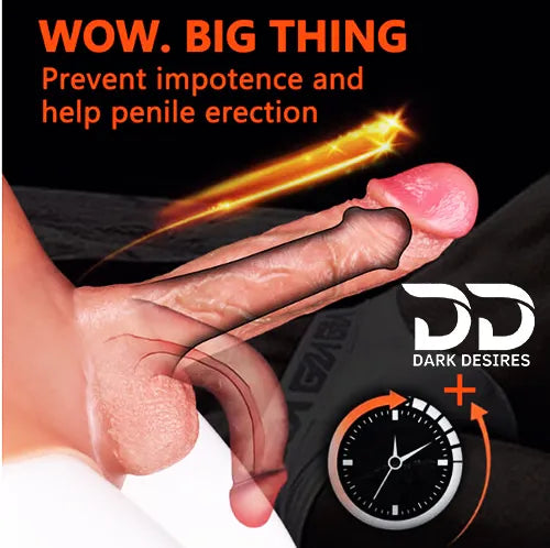 Hollow Wearable Strap-On Dildo 8 inch Pants Realistic Skin Touch Design Flesh Tone in India by DarkDesires