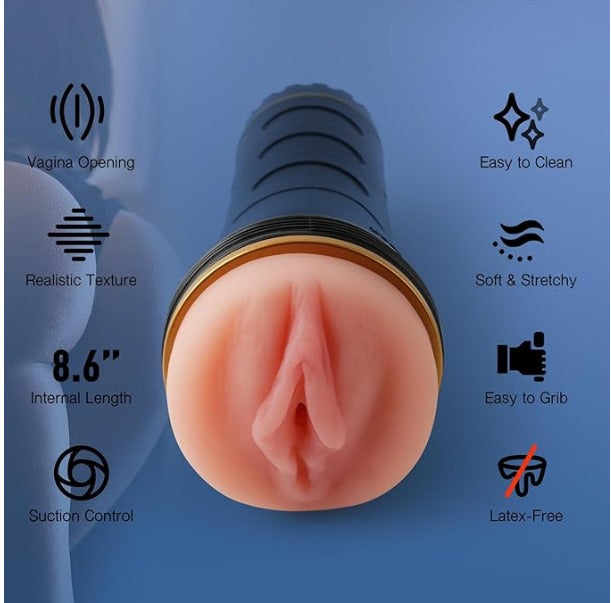Male Masturbators Cup | Best Adult Sex Toys For Men Realistic Textured Pocket Vagina Pussy Stroker For Men Dark Desires Male Masturbators Cup | Best Adult Sex Toys For Men Realistic Textured Pocket Vagina Pussy Stroker For Men Dark Desires