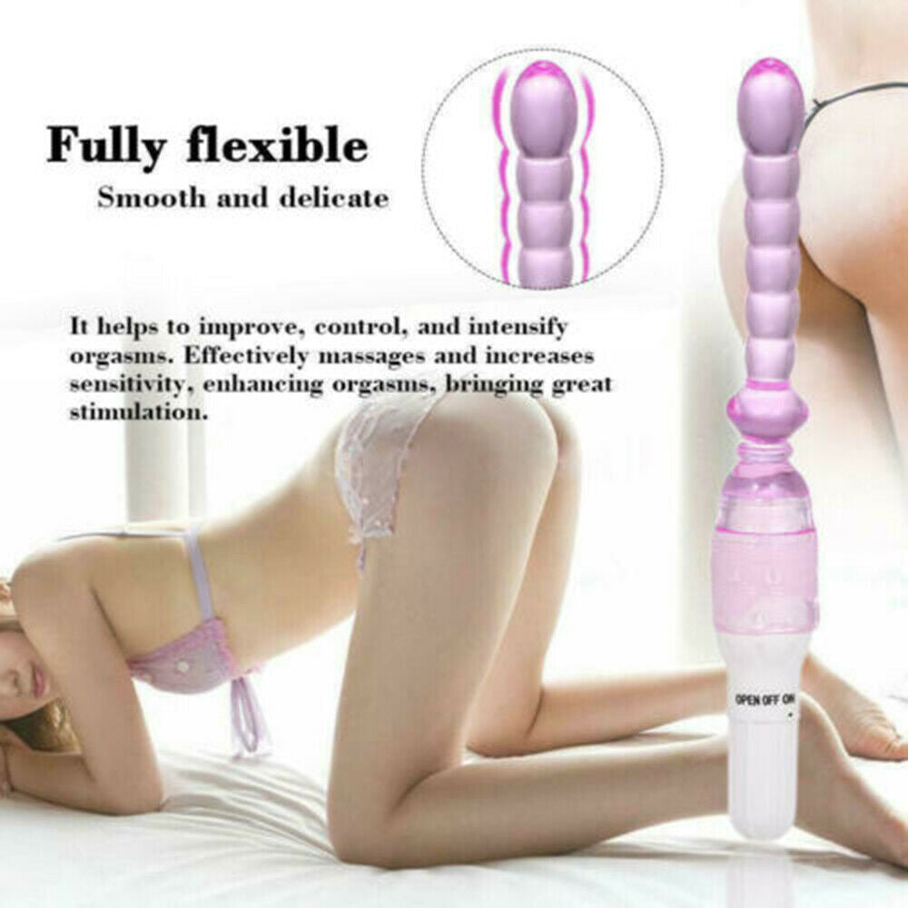 JELLY VIBRATOR  LONG ANAL BEADS