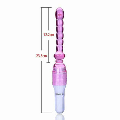 JELLY VIBRATOR  LONG ANAL BEADS