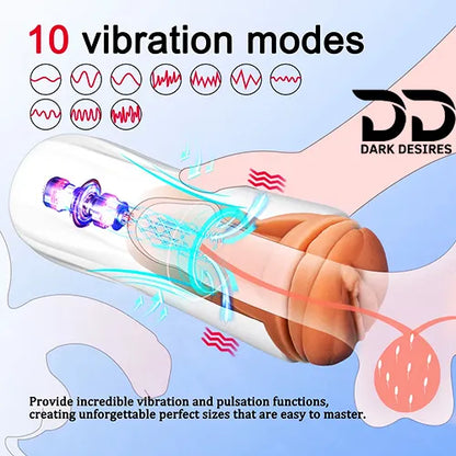 Locke Automatic Masturbator Cup Vibrating Stroker Cup Rechargeable Masturbator in india by DarkDesires