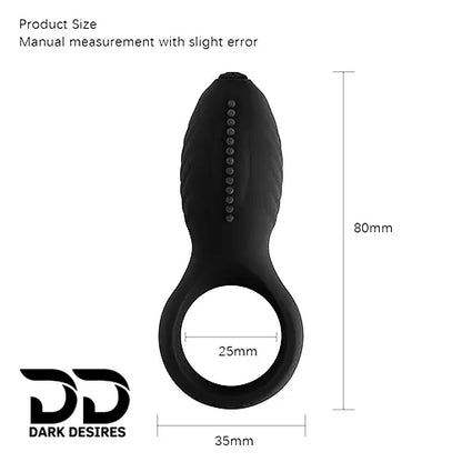 lovemoment silicone black vibrating cock ring Penis Ring India by DarkDesires