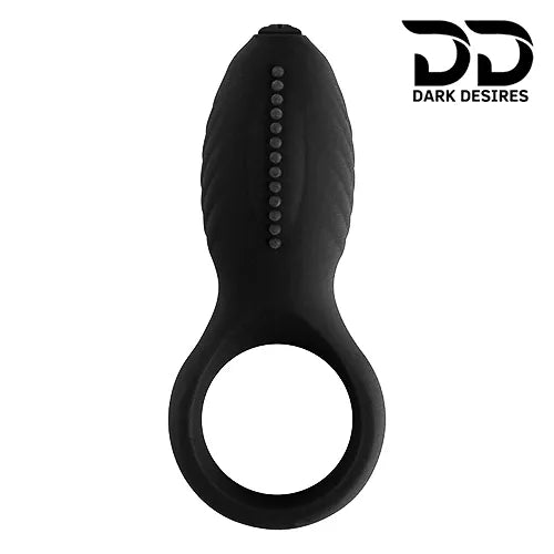 lovemoment silicone black vibrating cock ring Penis Ring India by DarkDesires