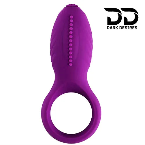 lovemoment silicone purple vibrating cock ring Penis Ring India by DarkDesires