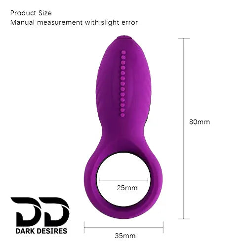 lovemoment silicone purple vibrating cock ring Penis Ring India by DarkDesires
