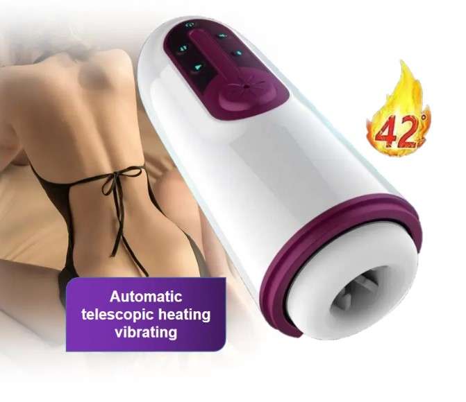 Intelligent Heating Sucking Simulation Stretch masturbation Cup