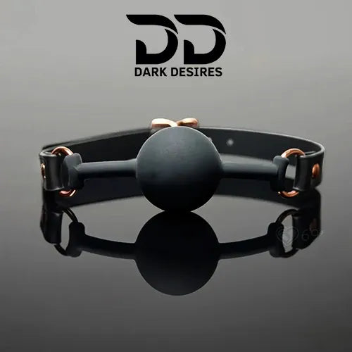 luxury fetish ball gag in India. Adjustable strap mouth gag with comfortable fit Black color DarkDesires