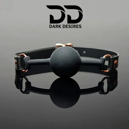 luxury fetish ball gag in India. Adjustable strap mouth gag with comfortable fit Black color DarkDesires