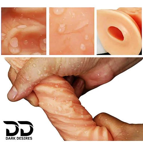 Mars Soft Realistic Hollow Strap-On Dildo Wearable Belt Sleeve Flesh Tone India By DarkDesires