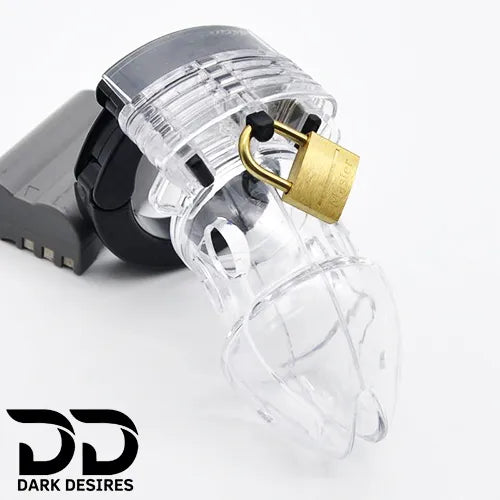 Men’s chastity cage underwear Adjustable locking mechanism white color India By DarkDesires