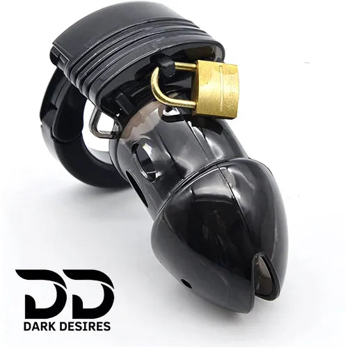 Men’s chastity cage underwear Adjustable locking mechanism black color India By DarkDesires