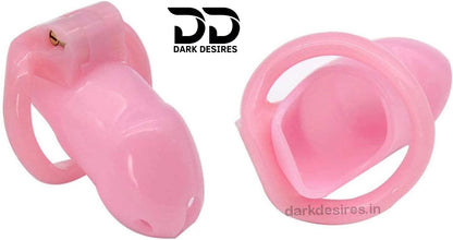 Adjustable Male Chastity Cage – Breathable Resin | Pink Color - Dark Desires
