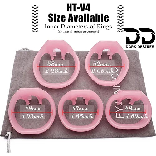Adjustable Male Chastity Cage – Breathable Resin | Pink Color - Dark Desires