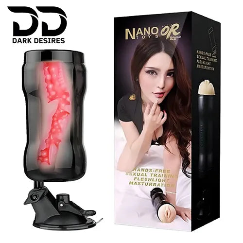 NANO Toys Suction Masturbator Cup with Stand – Hands-Free Stroker - Dark Desires