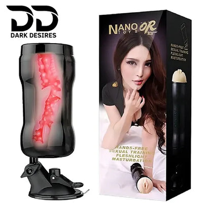 NANO Toys Suction Masturbator Cup with Stand – Hands-Free Stroker - Dark Desires
