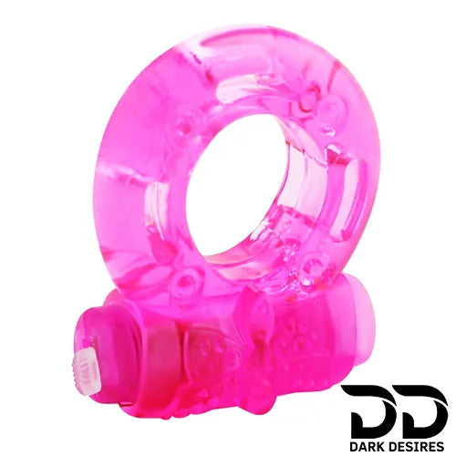 Cock Ring silicone vibrating penis ring Pink Color India By DarkDesires