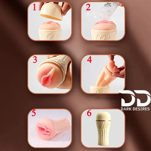 Realistic pocket masturbator cup Torch Shape Flesh Tone In India DarkDesires