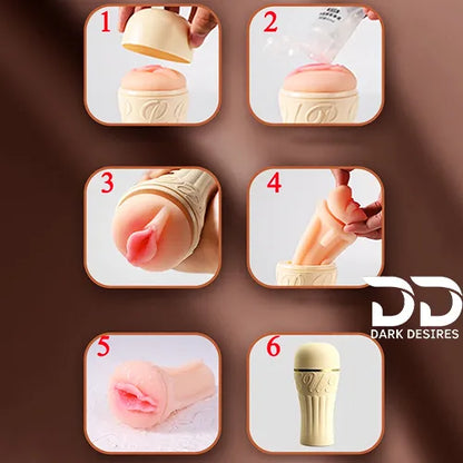 Realistic pocket masturbator cup Torch Shape Flesh Tone In India DarkDesires