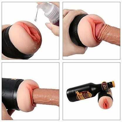 Portable Beer Bottle Pussy - Soft Real Vagina - Dark Desires