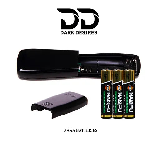 Premium Remote Control Vibrating Masturbator – 7 Mode Rechargeable Stroker Black color India by DarkDesires