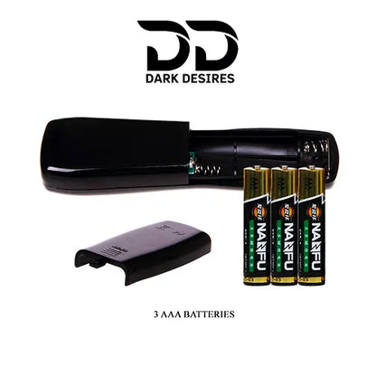 Premium Remote Control Vibrating Masturbator – 7 Mode Rechargeable Stroker Black color India by DarkDesires