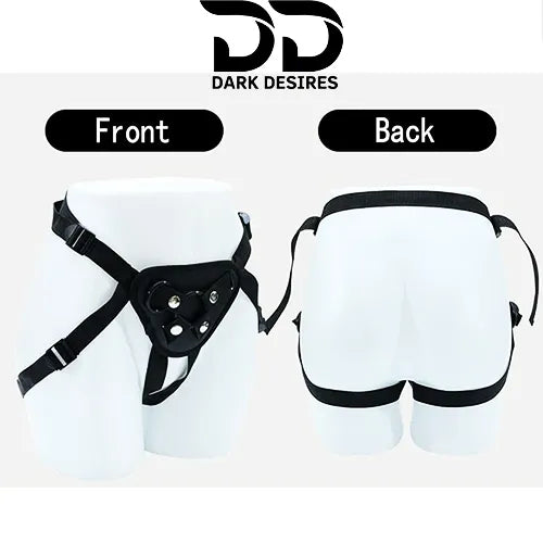 Premium strap-on harness belt Adjustable fit for better comfort Black India By DarkDesires