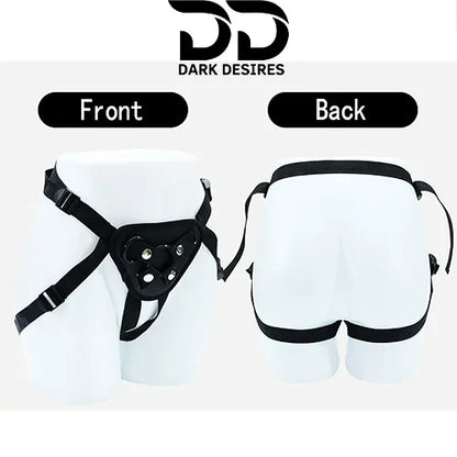 Premium strap-on harness belt Adjustable fit for better comfort Black India By DarkDesires