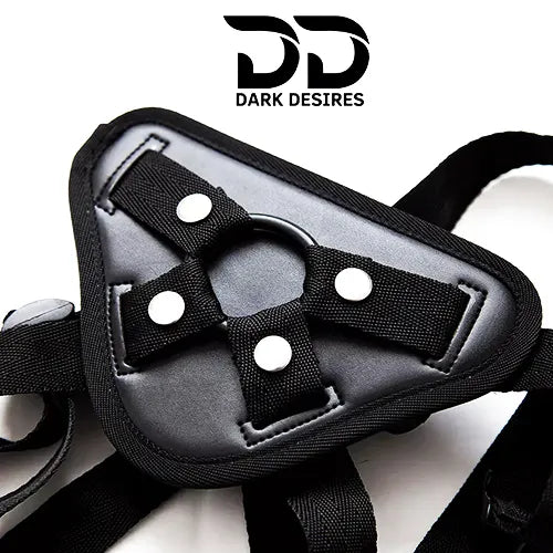 Premium strap-on harness belt Adjustable fit for better comfort Black India By DarkDesires