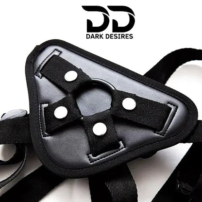 Premium strap-on harness belt Adjustable fit for better comfort Black India By DarkDesires