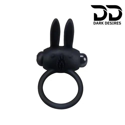 Rabbit style vibrating cock ring Black Penis Ring India by DarkDesires