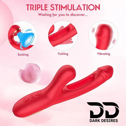 flapping rabbit vibrator with clitoral suction g spot massager India by Darkdesires