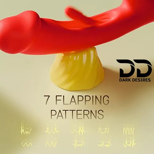 flapping rabbit vibrator with clitoral suction g spot massager India by Darkdesires