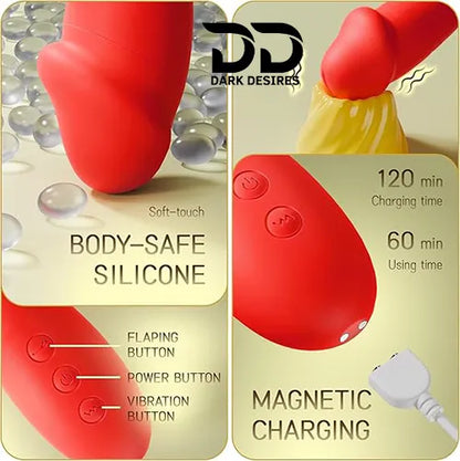flapping rabbit vibrator with clitoral suction g spot massager India by Darkdesires