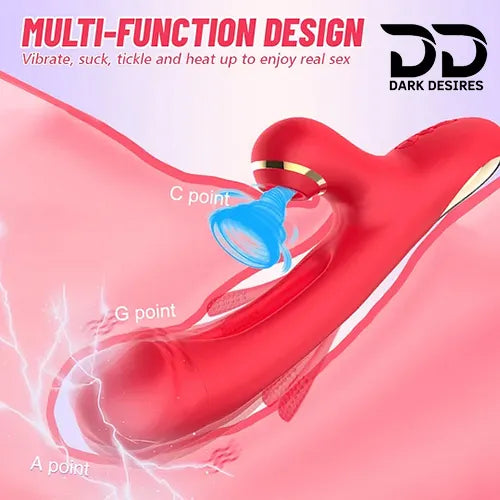 flapping rabbit vibrator with clitoral suction g spot massager India by Darkdesires