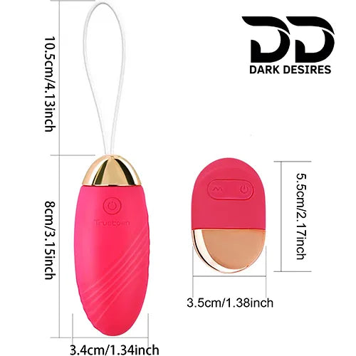Remote Control Bullet Vibrator Egg – G-Spot & Clitoral Massager Pink Color Size India By DarkDesires