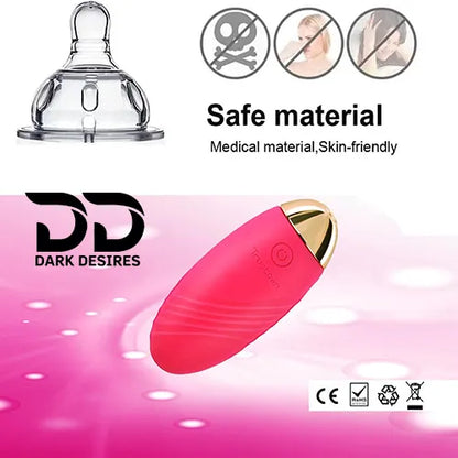 Remote Control Bullet Vibrator Egg – G-Spot & Clitoral Massager Pink Color India By DarkDesires