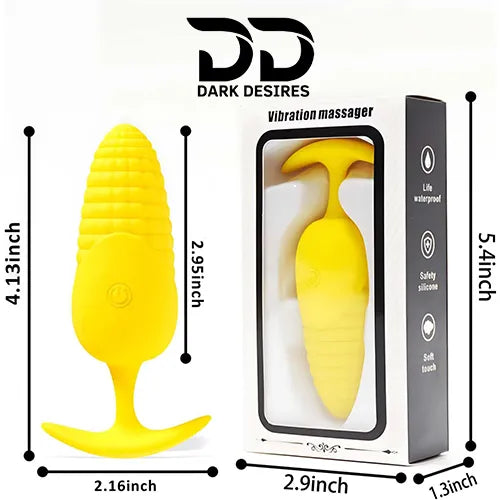 remote control corn shape silicone prostate massager vibrating anal plug India By DarkDesires